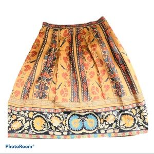 Jealos Tomato Folk Art Gld/Ble Full Skirt Size Med